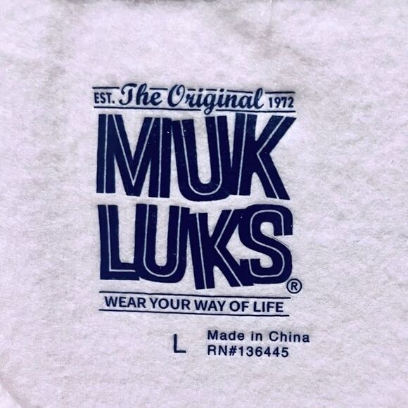 Muk Luks Women's Size L Sweatshirt Light Pink Lightweight Soft Crewneck - Picture 2 of 5
